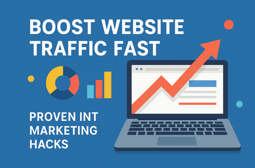 Proven internet marketing hacks to boost website traffic quickly and effectively.