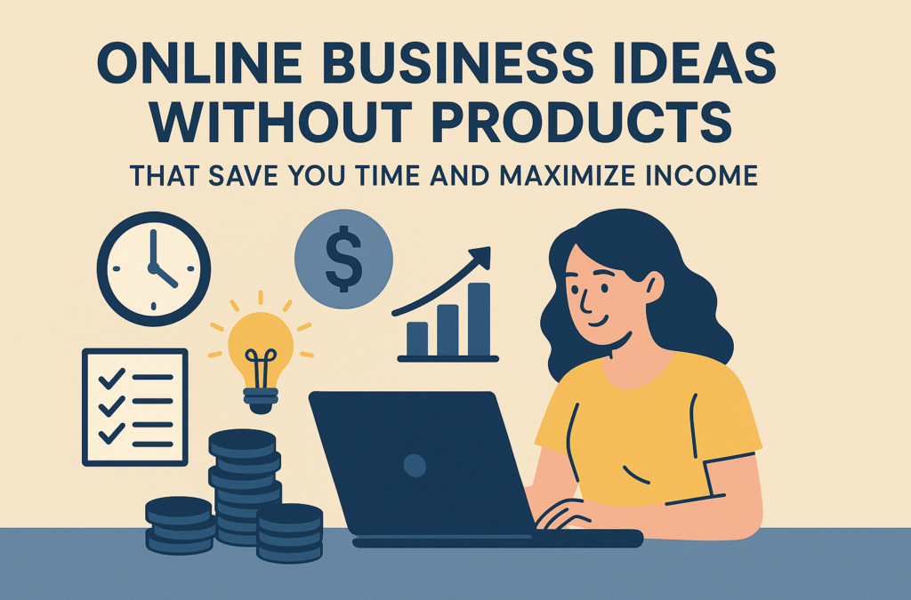 Innovative online business ideas without products to save time and boost income for entrepreneurs.