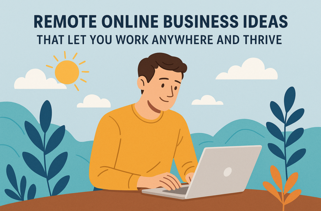 Remote online business ideas for thriving anywhere: tips for success and flexibility in today's digital landscape.
