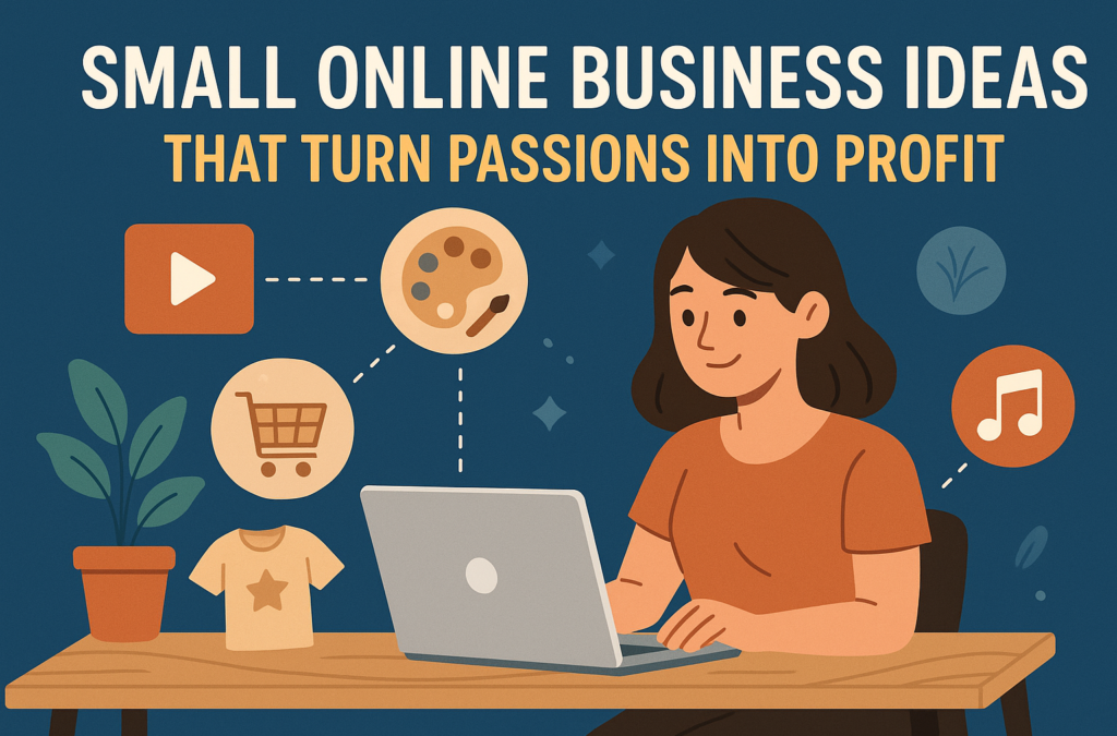 Small online business ideas to transform passions into profitable ventures.