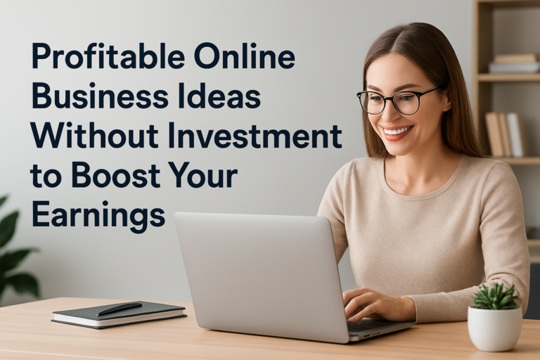online business ideas without investment